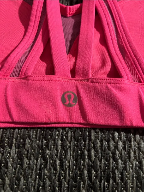 Lululemon Sports Bra Athletic Yoga Pink Size 4 - Image 3