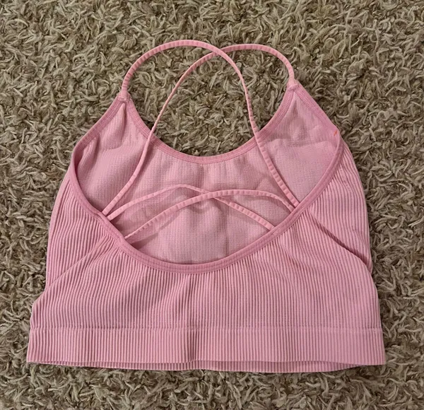 Target Pink Ribbed Crop Tank - Image 4
