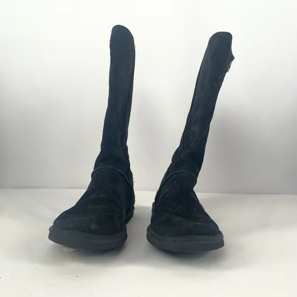 Ugg Suede Button Side Boots in Black Size 6‎ - Image 3