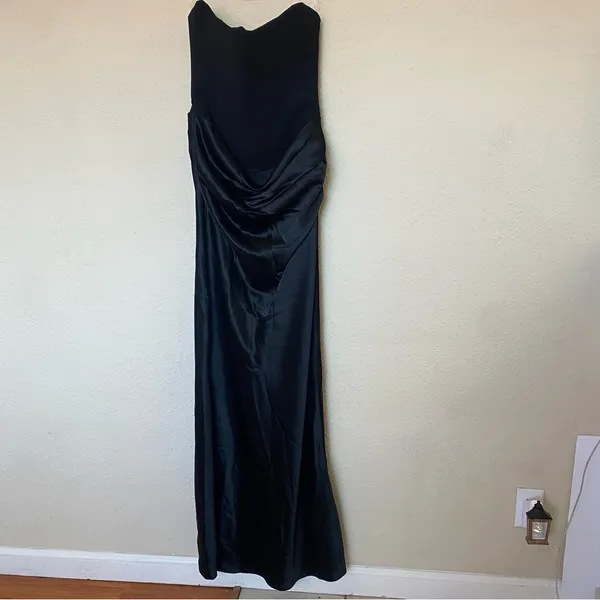 House of CB Persephone Black Strapless Corset Maxi Dress S‎ A-C Cup - Image 4