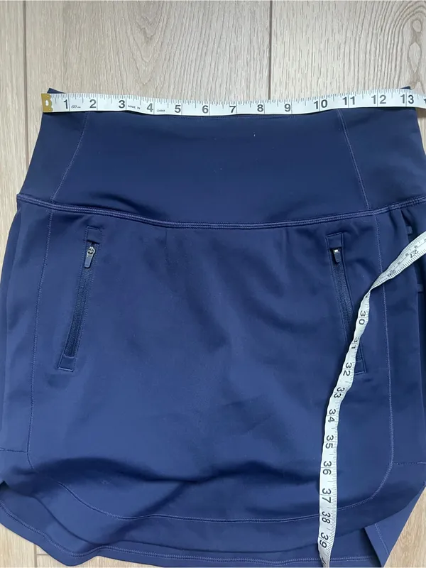 Athleta Fairway Golf Skort 18" Navy Blue Size XS Skirt with Shorts - Image 11