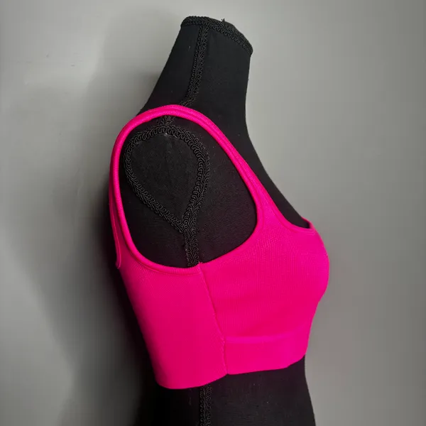 ZARA Tops Square Neck Crop Top Pink - Image 2