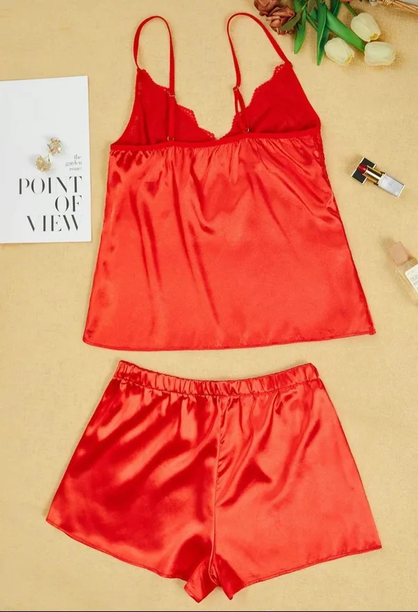 Red Pajama Set Size L - Image 2