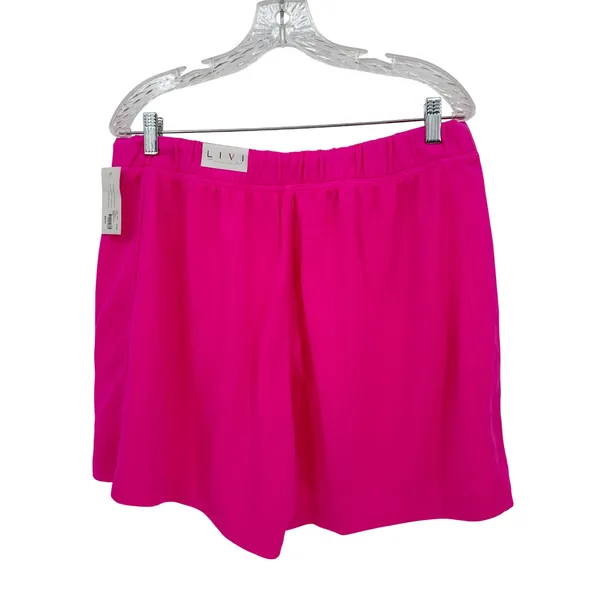 Livi Lane Bryant Pull On Shorts Womens 14/16 Hot‎ Pink Activewear Barbiecore Gym - Image 6