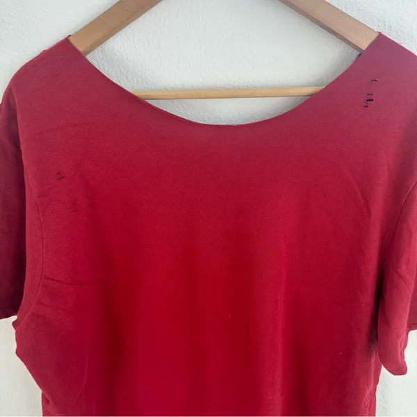 Nike USC Trojans Fight On Burgundy off the shoulder T-shirt - Image 9
