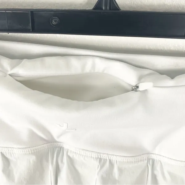 JOY LAB White Pleated Back Waist Zip Pocket Skirt XL Tennis Fishing Golf Neutral - Image 6