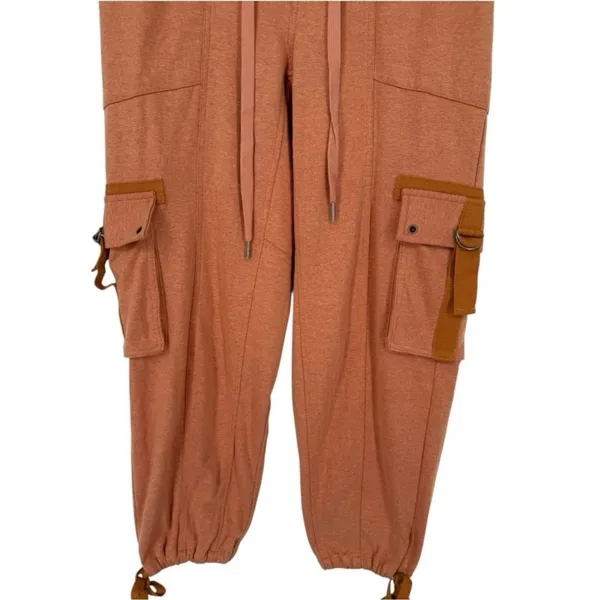 Free People Women's‎ Semi Charmed Cargo Jogger Pants Orange Size XS Activewear - Image 9