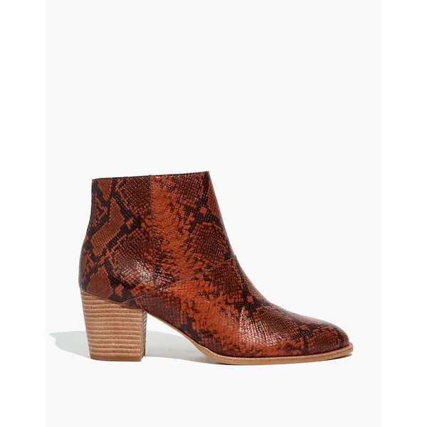 Madewell The Carina Ankle Boot Snakeskin Leather - Image 2