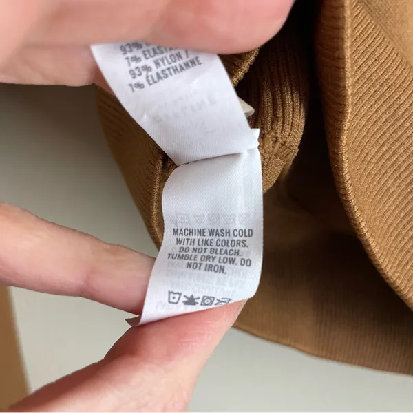 Aerie OFFLINE Cropped Long Sleeve Athletic Top Brown M - Image 10