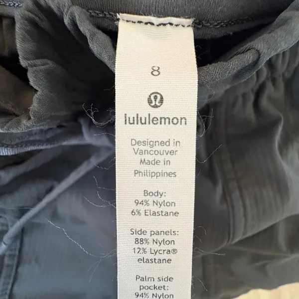 Lululemon Beyond the Studio Jogger Women 8 Graphite Herringbone‎ Ruched Pant - Image 9