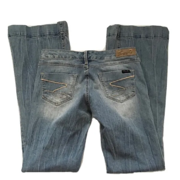 Seven7 Boho Flare Bell Botttom Flare Jeans 28 - Image 4