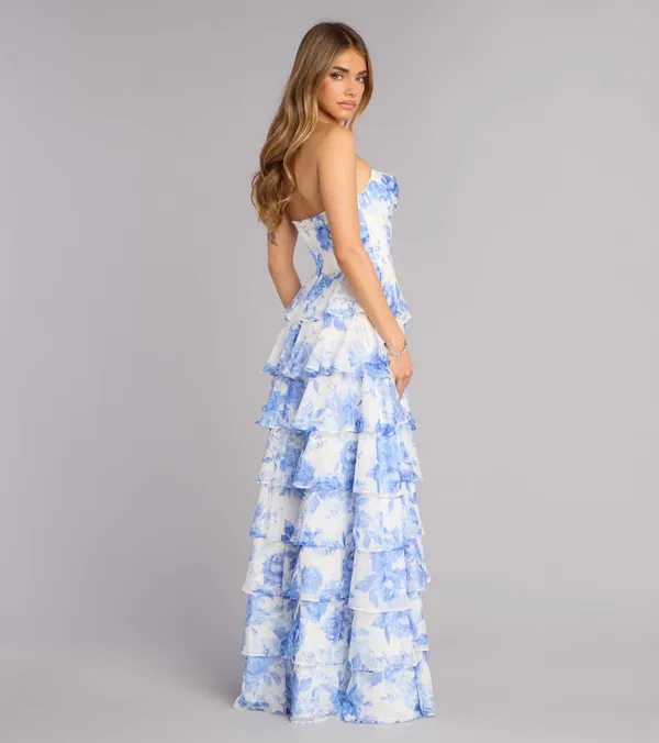 Windsor Prom Dress Blue - Image 3