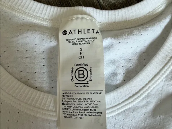 Athleta White Athletic Short Sleeve Tee - Image 3