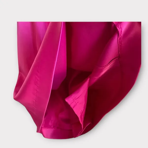 Laundry by Shelli Segal‎ Ruffled One-Shoulder satin mini Dress barbie pink - Image 6