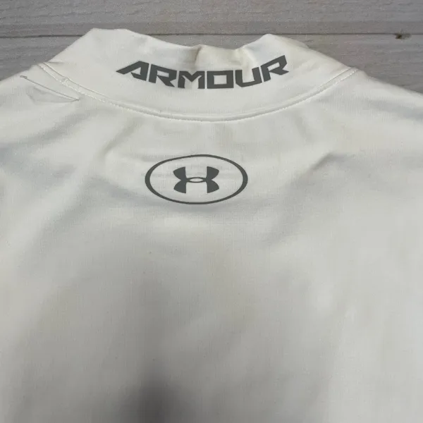 Under Armour - Men’s White Fitted Thermal Top - Size Small - Image 4