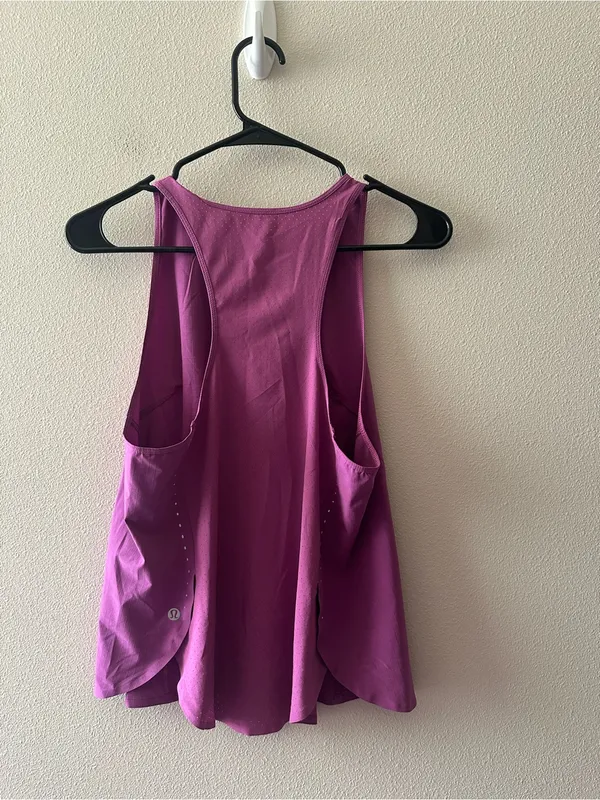 Lululemon Lightweight Stretch Running Tank Top Vivid Plum reflective W1DHIS S? - Image 5