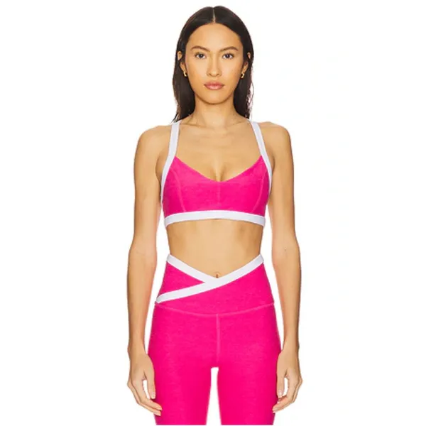 BEYOND YOGA Spacedye Outlines Sports Bra in Pink Size Medium - Image 2