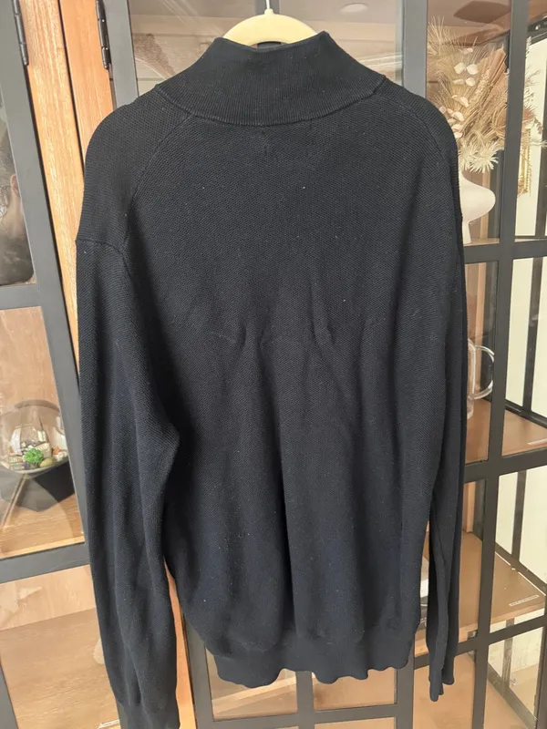 Polo Ralph Lauren 1/4 Zip sweater knit half pima cotton embroidered logo - Image 5