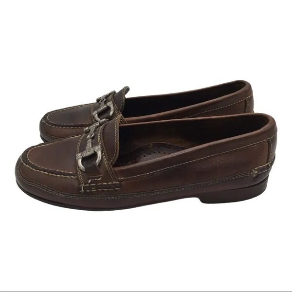 Vintage Cole Haan Country Horsebit Leather Loafers - Brown - 5.5 - Image 5