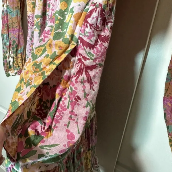 Banjanan Hilary Dress Loki's Garden Party Floral Ruffle Tiered Boho Whimsical S - Image 4