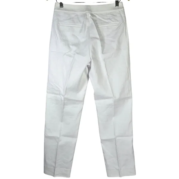 J. Crew Kate straight-leg pant in stretch linen blend White 2 BF407‎ NIB - Image 2