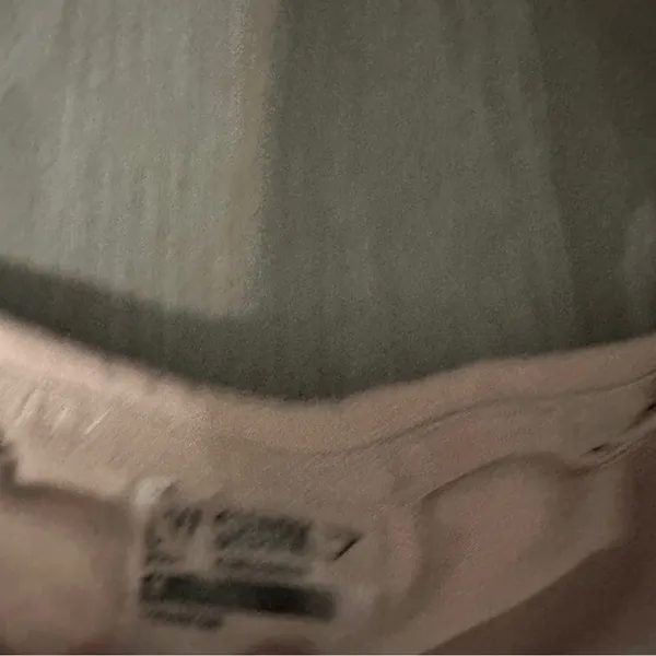 Gymshark Pink Beige Cropped Ruched Tie Up Ribbon Long Sleeve Top‎ Size M - Image 7