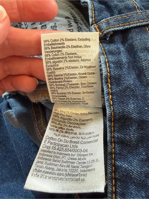Cotton On‎ Original Flare Jeans High Rise Dark Wash Stretch Denim Size 4 - Image 6