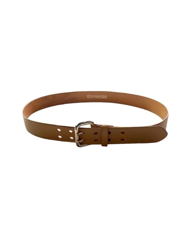 Express Genuine Leather Belt Brown Size L Neutral Preppy Minimalist Spring Cute - Image 2