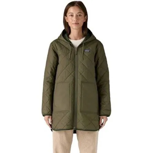 Patagonia Women's Diamond Quilted Parka Basin Green Size XS NWT ($269 Retail) - Image 9
