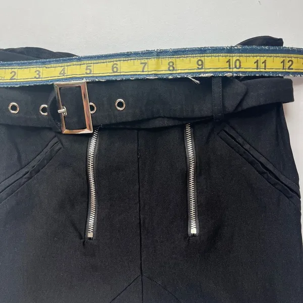 Rehab Black Straight Skinny Leg Women's Trousers Pants Gold Accents Medium - Image 7