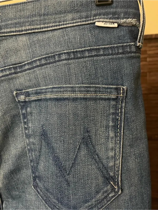 NEW MOTHER “The Runaway Step Fray” Jeans – A Night in Havana, Size 28 - Image 6