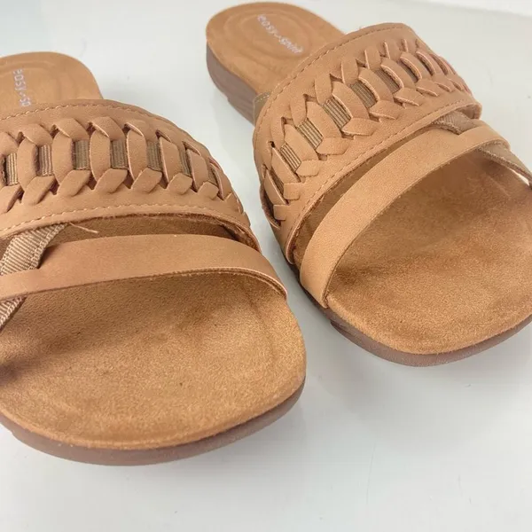 NWOT * EASY SPIRIT Linley Slide Sandals in Cognac - Size 6.5 - Image 13