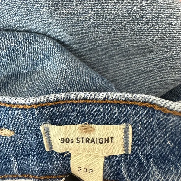 NEW Madewell The Petite 90s Straight Jean Rondell Wash Crease Relaxed US 23 P - Image 11