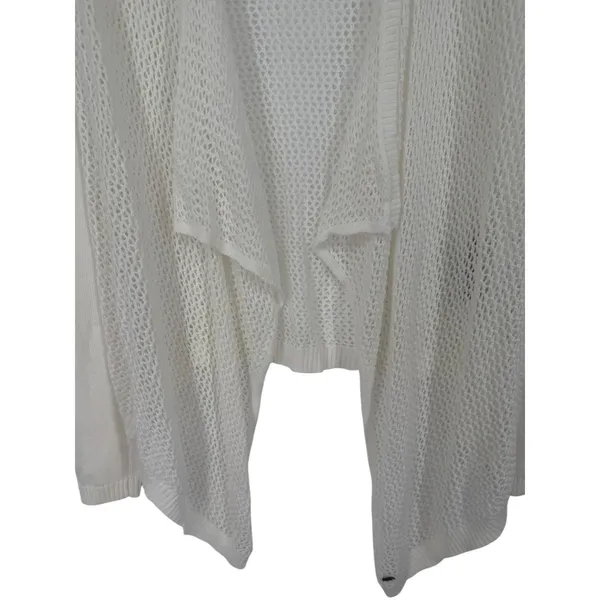 Abercrombie & Fitch Womens Crochet Open Knit Drape Front Cardigan Sweater Sz M/L - Image 8