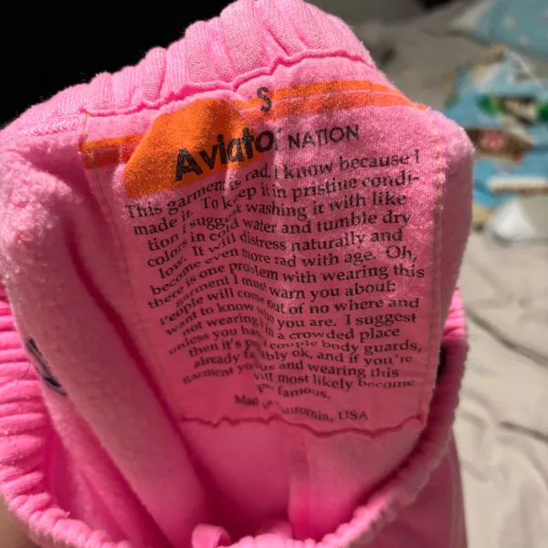 Pink Aviator Nation Sweatpants - Image 3
