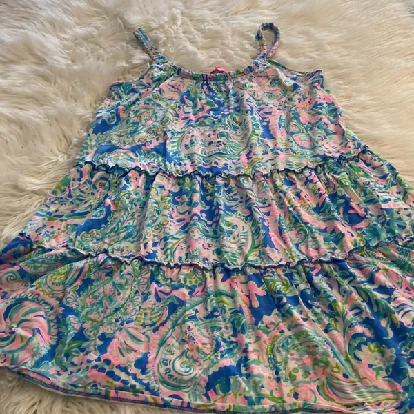 Lilly Pulitzer Summer Dress size S length 32” bust 32” Sleeveless Tiered Dress - Image 8