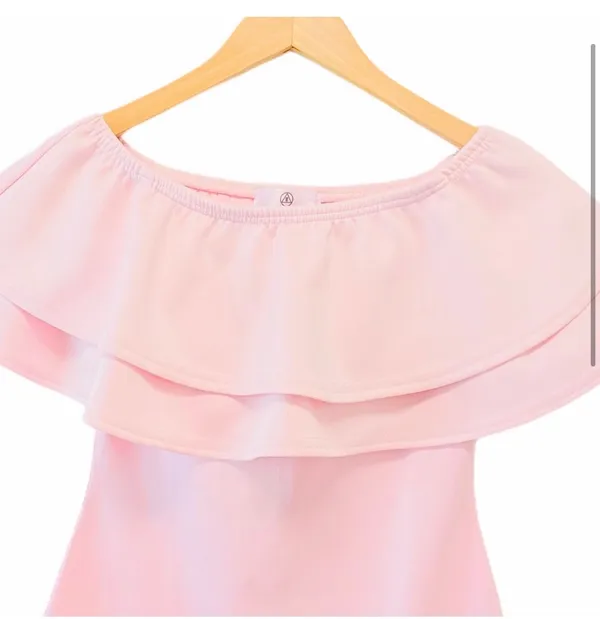Missguided Pink Off The Shoulder Dress - Image 4