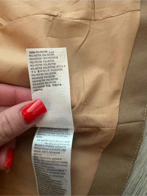 EDIKTED TAN VEST JACKET  M - Image 6