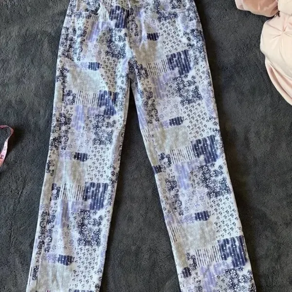 Kensie Patchwork Blue Combo Jeans High rise size 4 / 27 - Image 11