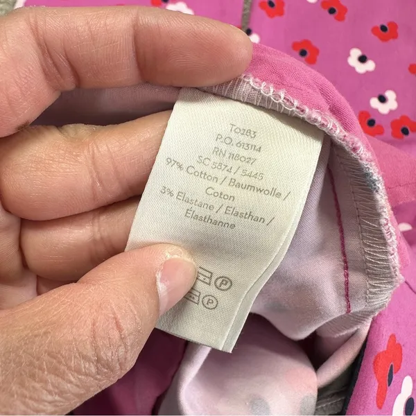 Boden Women’s Sorrento Kensington Floral Pants Trousers Mid Rise Stretch Pink 6R - Image 12