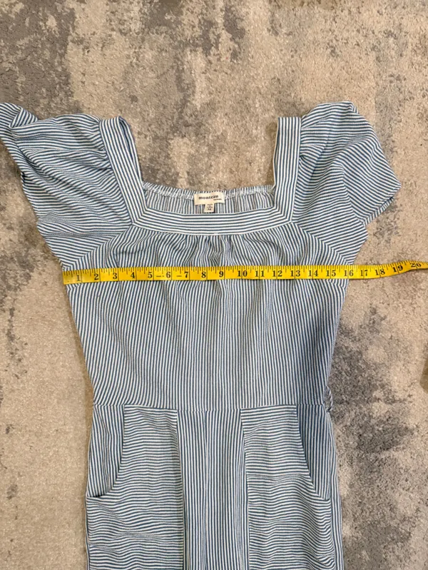 Monteau Striped Blue and White Jumpsuit - Image 6