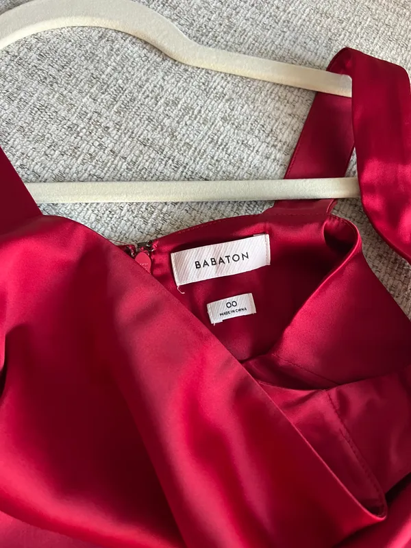 Aritzia Satin 90s Slit Midi Dress - Image 2