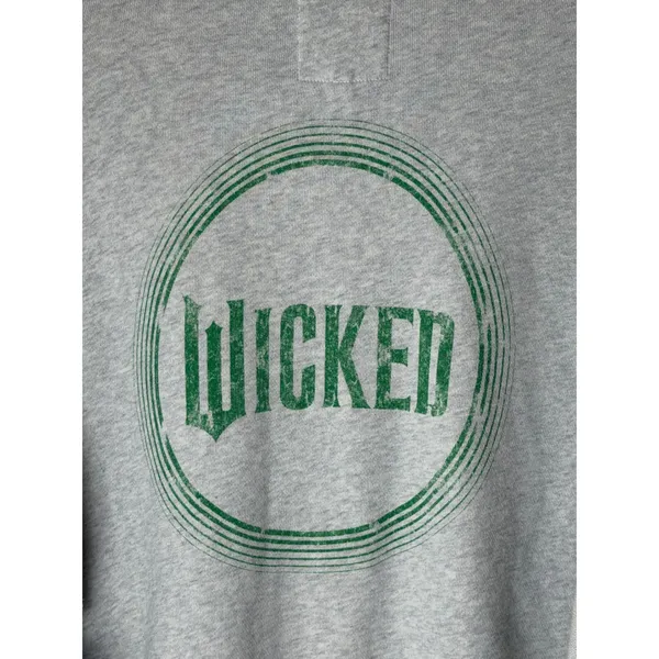 Aerie Wicked Big Chill Crew‎ Sweatshirt Women Medium Gray Broadway Athleisure - Image 9