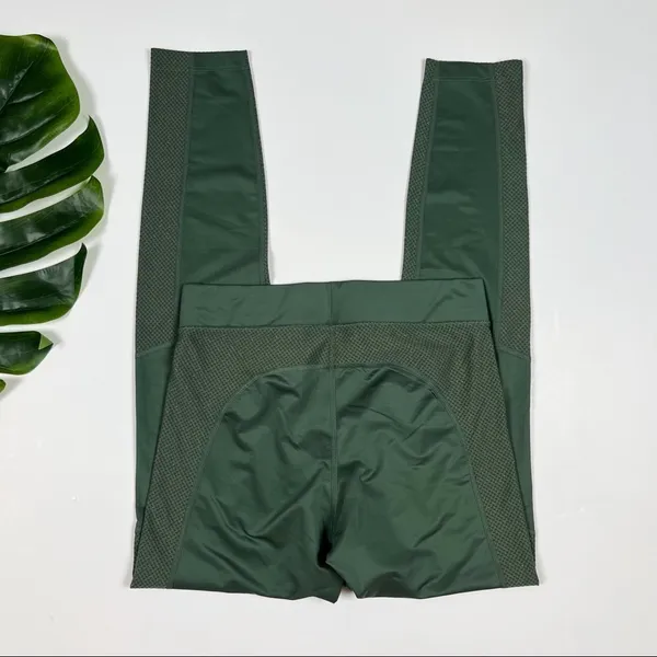 Nike Pro Training Leggings In Green Metallic - Image 3