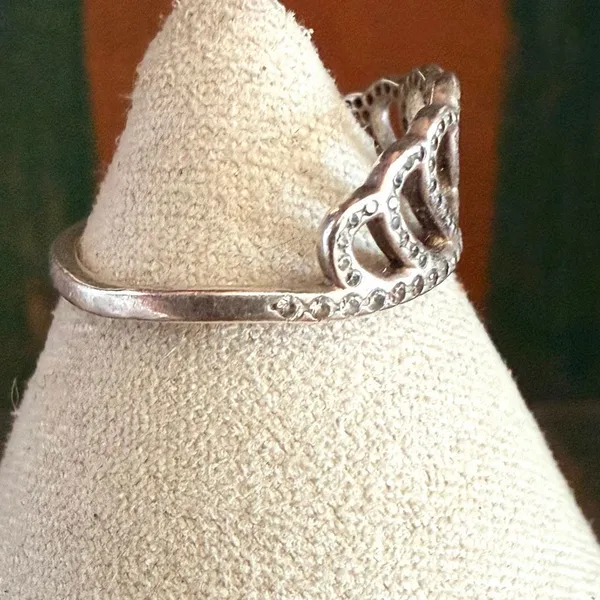 Pandora Sterling Silver Hearts Tiara Ring S925 ALE - Image 4