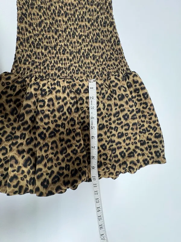 Sky to Moon Leopard Print‎ Strapless Tube Dress - Size S. - Image 12