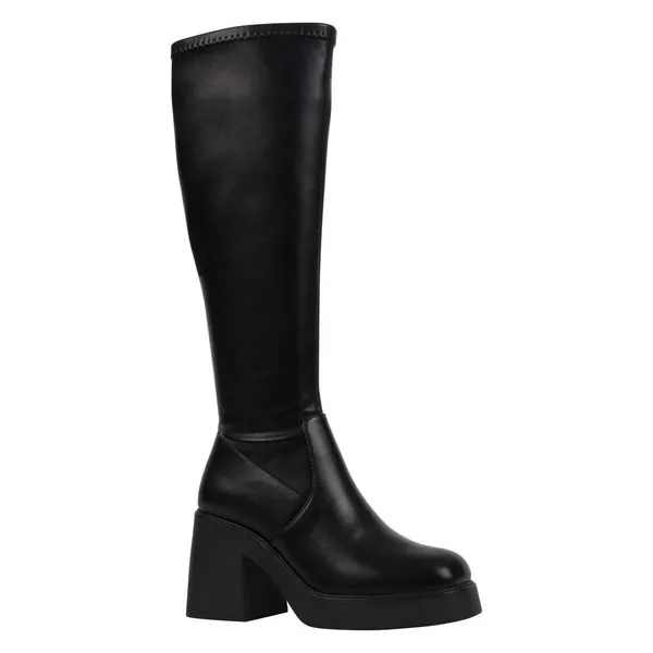 GC Shoes Women's Chantal Platform Elastic Knee-High Boots Black size 8.5 - Image 4