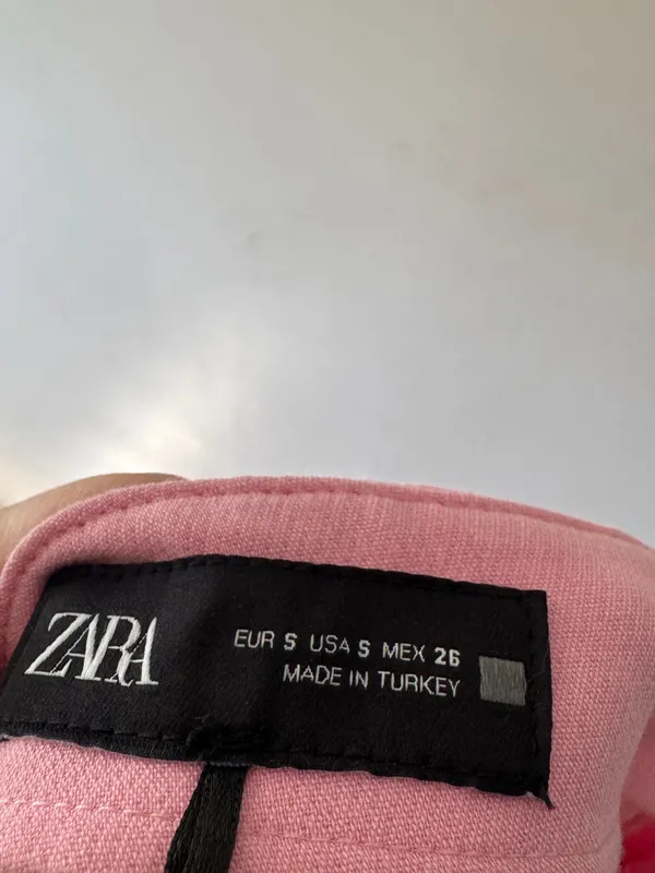 Zara Pink Adorable Skort Skirt Size Small - Image 6