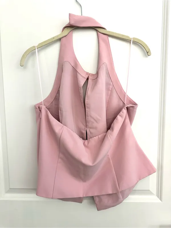 Abercrombie & Fitch Bow Tie-Front Halter Top NWT Large - Image 3