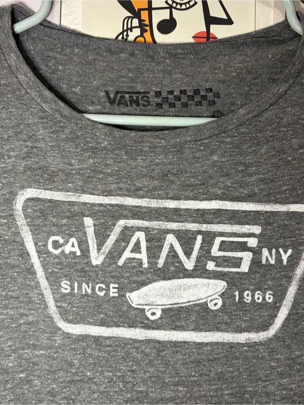Vans Gray Skate Logo Graphic T-Shirt - Image 2